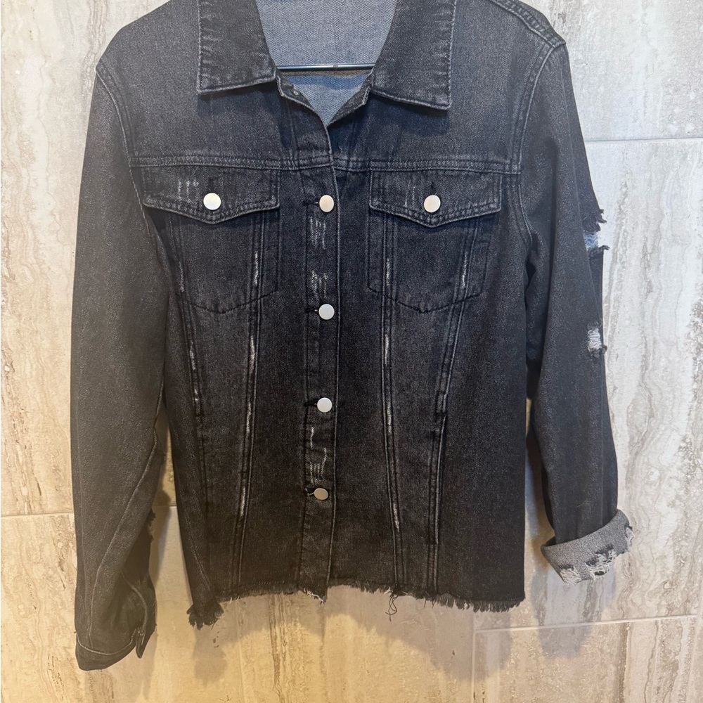 Women's Black Denim Jacket